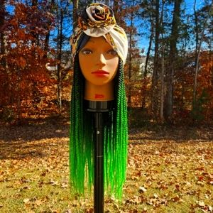 Medium Box Braids Dome Wig